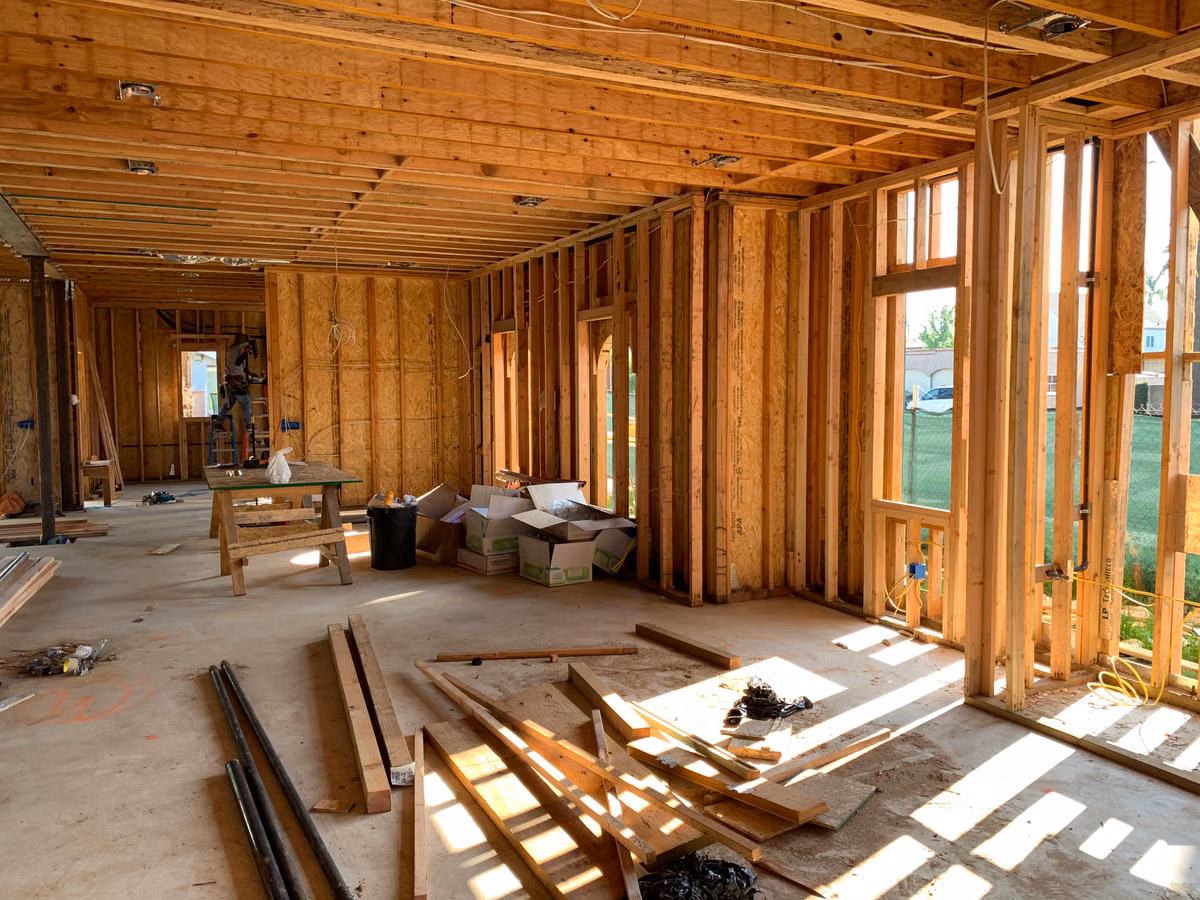 Crawlspace insulation installed between floor joists beneath a Hartwell home